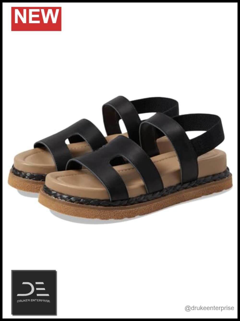 Blondo Women's Frankee Platform Sandal Leather Slingback Open Toe